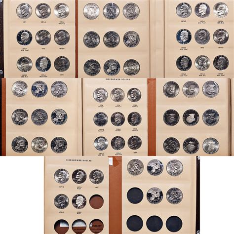 eisenhower dollar coin value chart|eisenhower dollars complete set value.